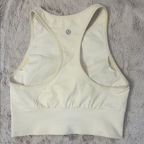 Lululemon Athletica Cream Sports Bra - Picture 2 of 3